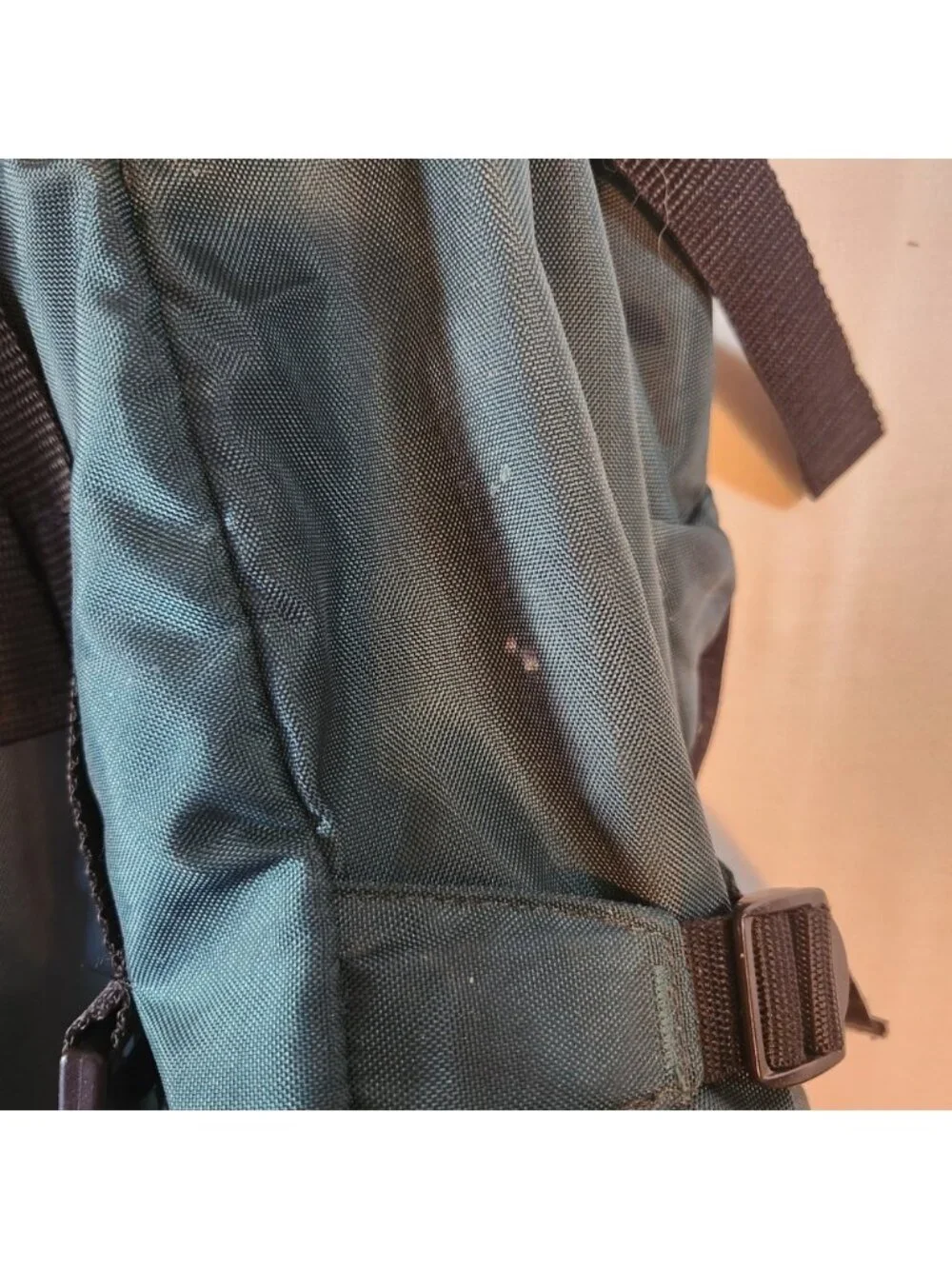 Spalding Vintage Internal Frame‎ Hiking Backpack Teal Black Camping Rucksack